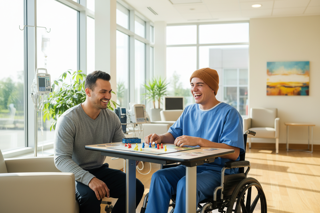 wheelchair fun patient hospital